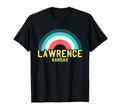 Lawrence Kansas Rainbow T-Shirt - Graphic Print Men Women - T-Shirt, Sweatshirt, Hoodie