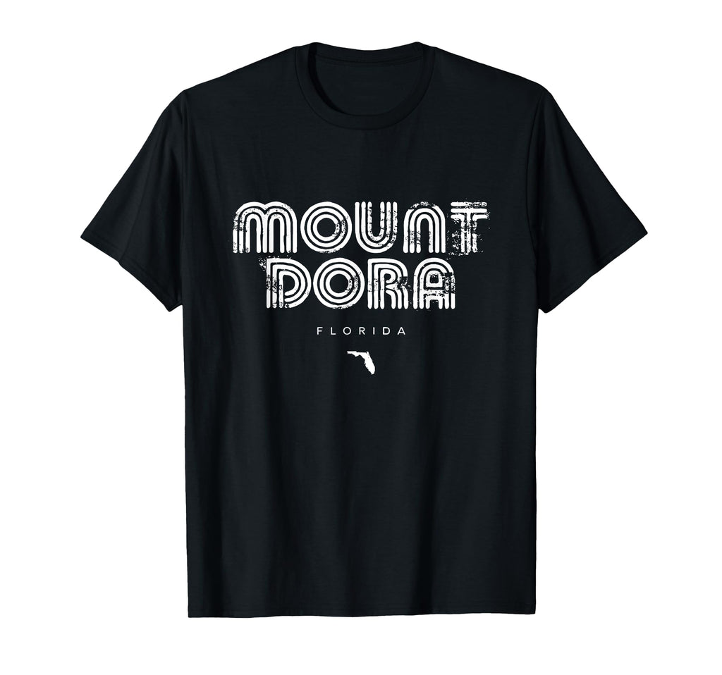 Mount Dora Florida Fl 70S 80S Type T-Shirt - Trendy Graphic Men Women - T-Shirt, Sweatshirt, Hoodie