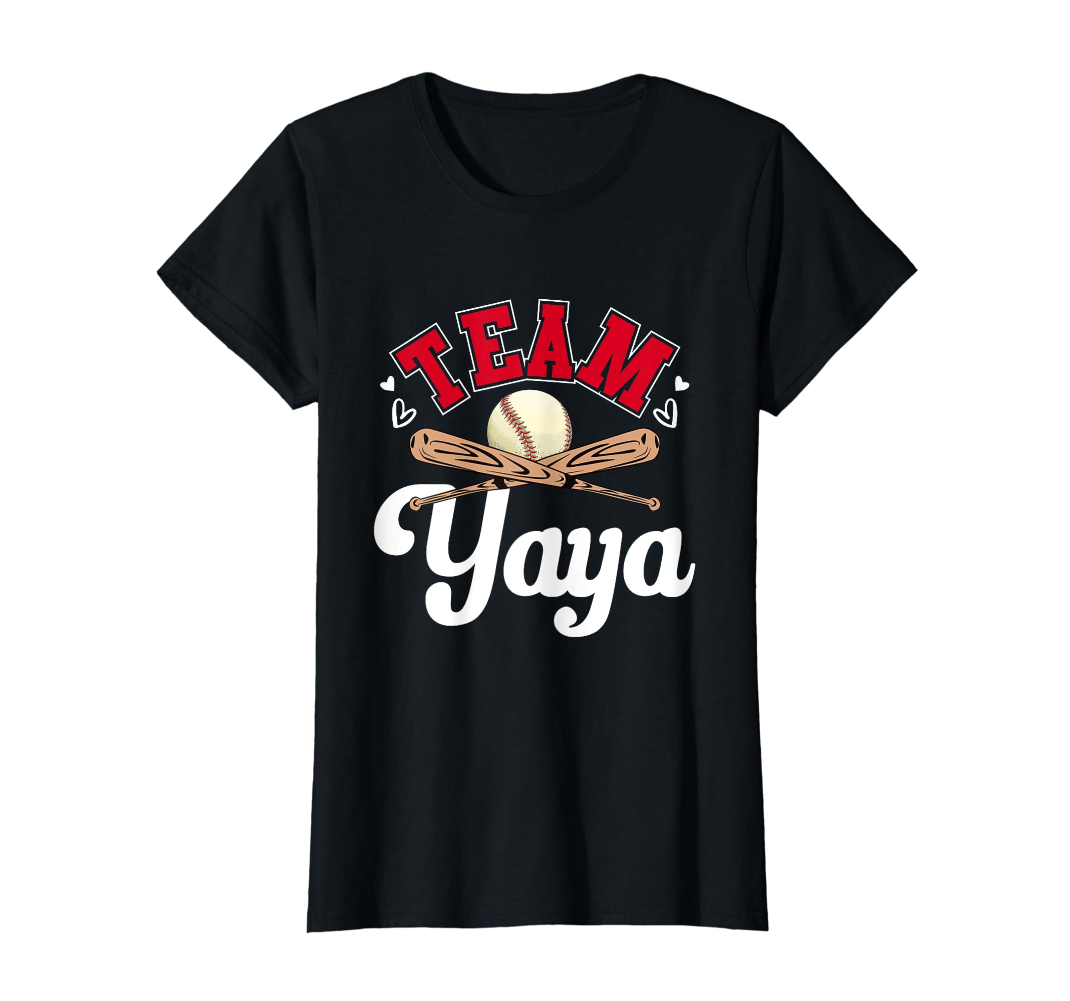 Team Yaya Mothers Day Baseball Softball T-Shirt - Graphic Print Men Women - T-Shirt, Sweatshirt, Hoodie