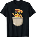 Pizza Slice Pepperoni Kids Cartoon Food Pocket Fun - Adult & Kids T-Shirts, Sweatshirts & Hoodies apparel design preview 1