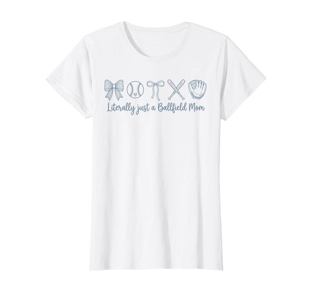 Ballfield Mom Baseball Mama Softball T-Shirt - Casual Everyday Wear Unisex - T-Shirt, Sweatshirt, Hoodie