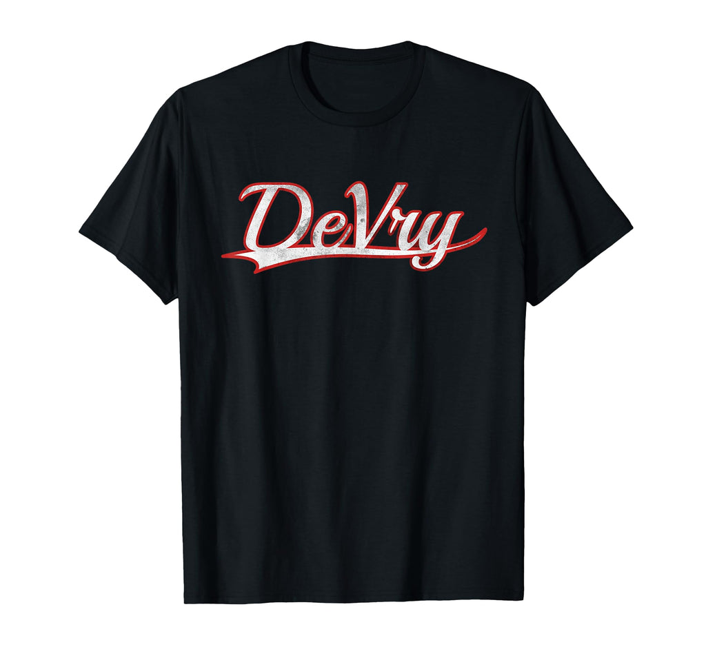 Devry Varsity Distressed T-Shirt - Fun Novelty Design Unisex - T-Shirt, Sweatshirt, Hoodie