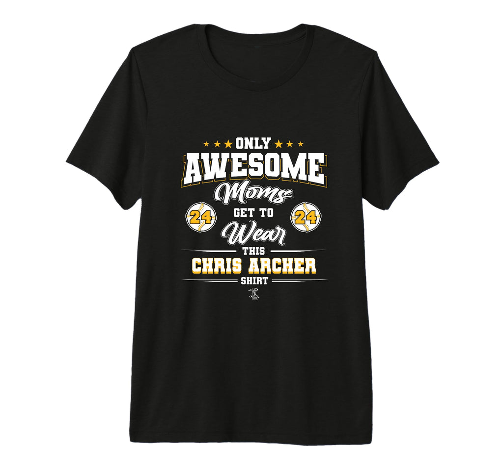 Chris Archer Awesome Moms Tri Blend T-Shirt - Unique Graphic Unisex - T-Shirt, Sweatshirt, Hoodie