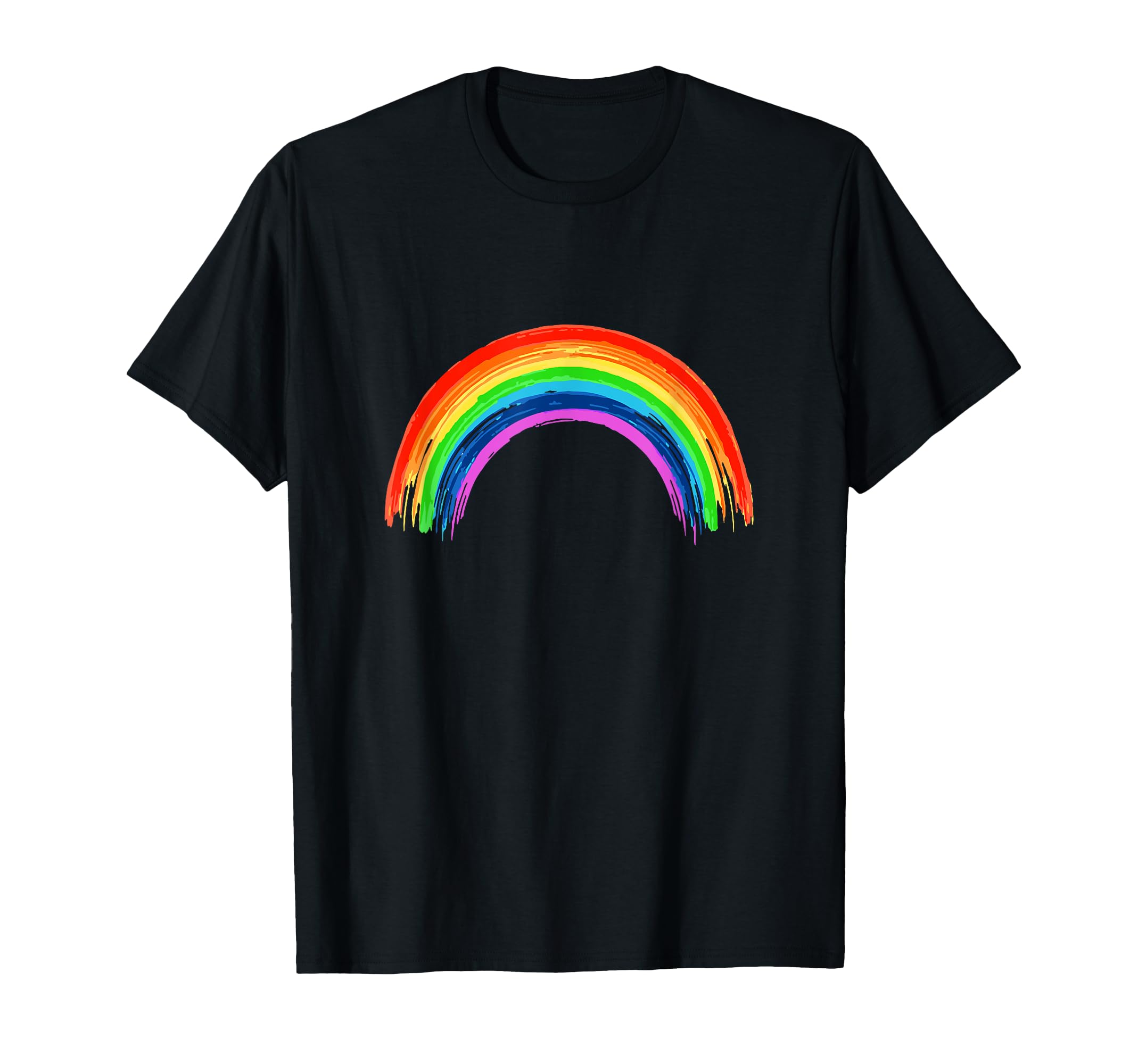 Simple Rainbow Beautiful Colors T-Shirt - Fun Novelty Design Men Women - T-Shirt, Sweatshirt, Hoodie