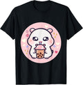 Kawaii Bubble Tea Pink Baby Hamster Boba - Adult & Kids T-Shirts, Sweatshirts & Hoodies apparel design preview 1