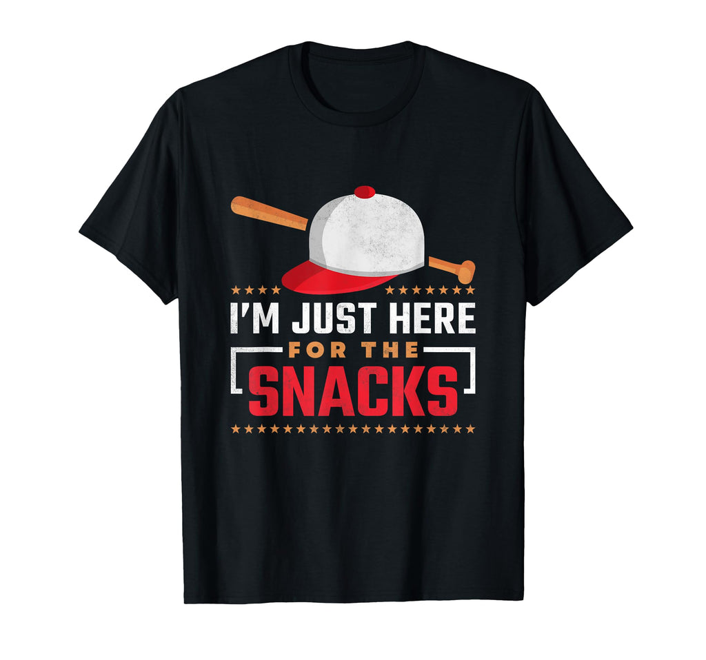 Im Just Here Snacks Baseball T-Shirt - Trendy Graphic Unisex - T-Shirt, Sweatshirt, Hoodie