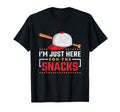 Im Just Here Snacks Baseball T-Shirt - Trendy Graphic Unisex - T-Shirt, Sweatshirt, Hoodie