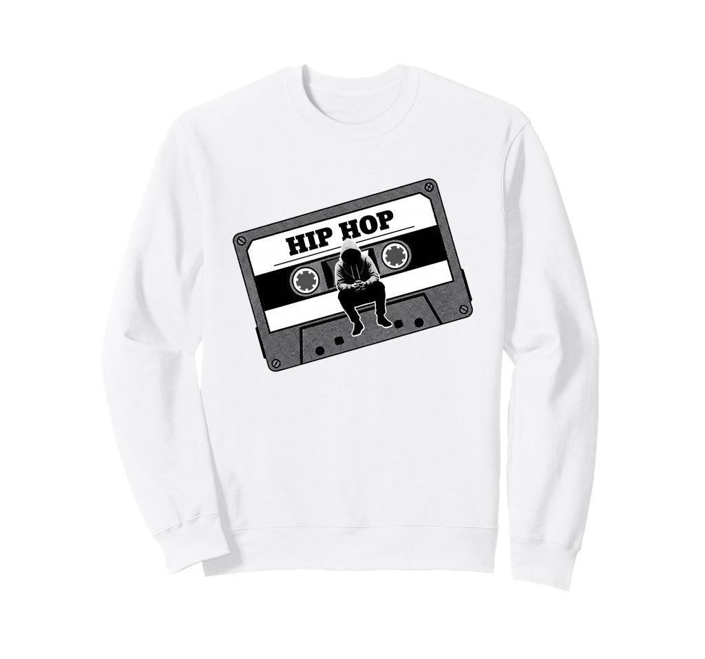 Hip Hop Cassette Tape Music 80S Sweatshirt - Aesthetic Graphic for Adults - T-Shirt, Sweatshirt, Hoodie