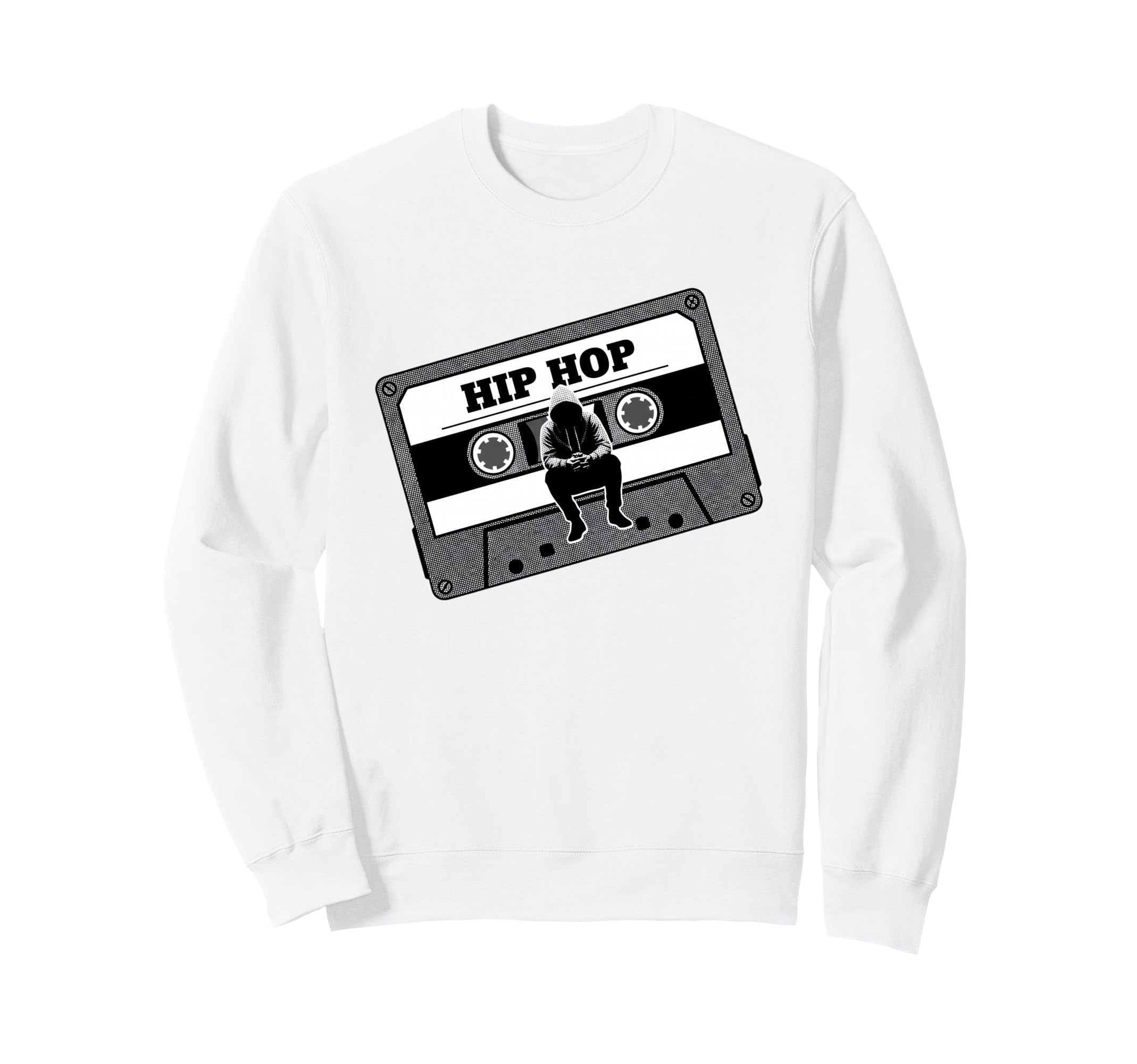 Hip Hop Cassette Tape Music 80S Sweatshirt - Aesthetic Graphic for Adults - T-Shirt, Sweatshirt, Hoodie
