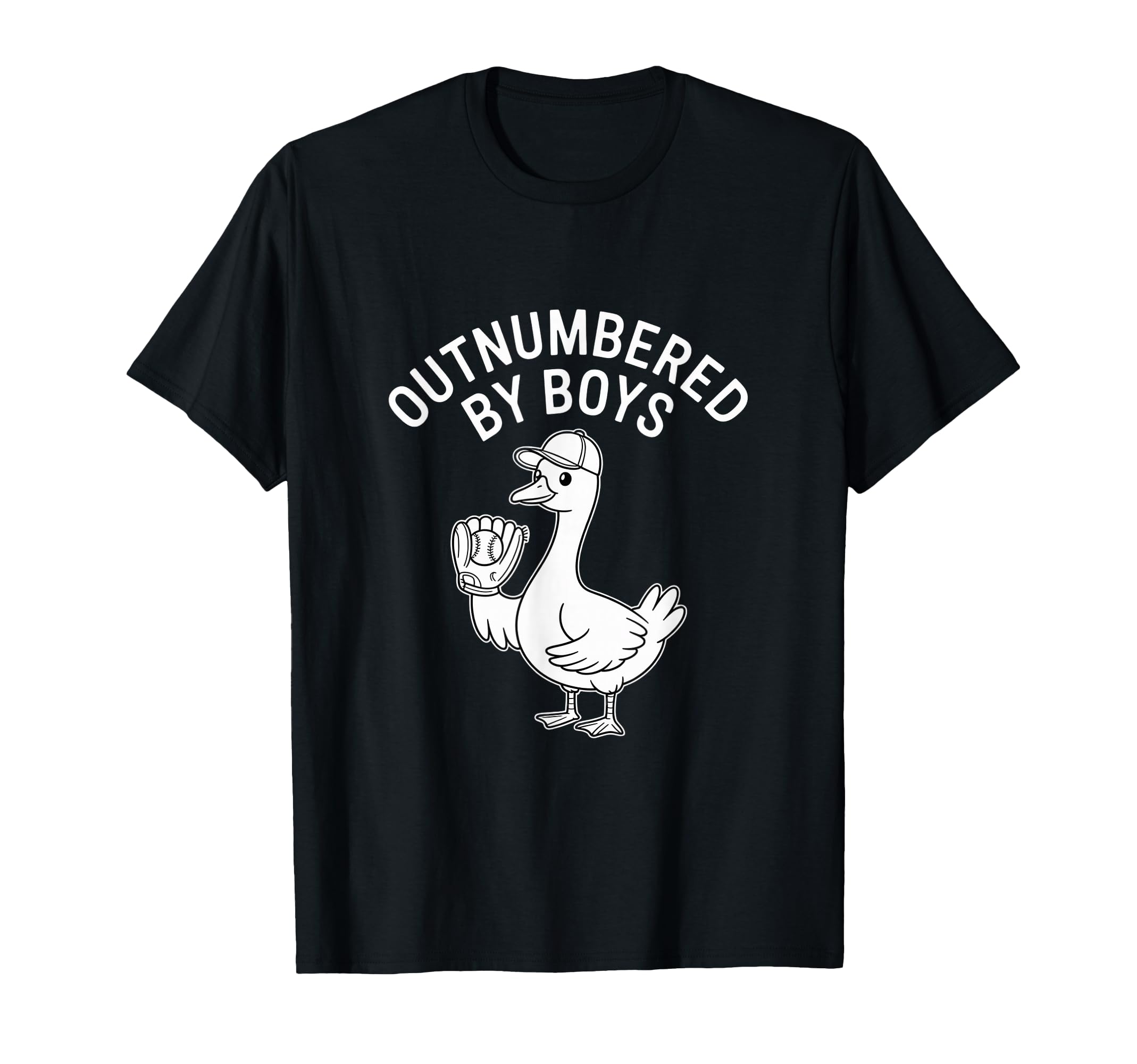 Outnumbered Funny Mom Goose T-Shirt - Minimalist Print for Adults - T-Shirt, Sweatshirt, Hoodie