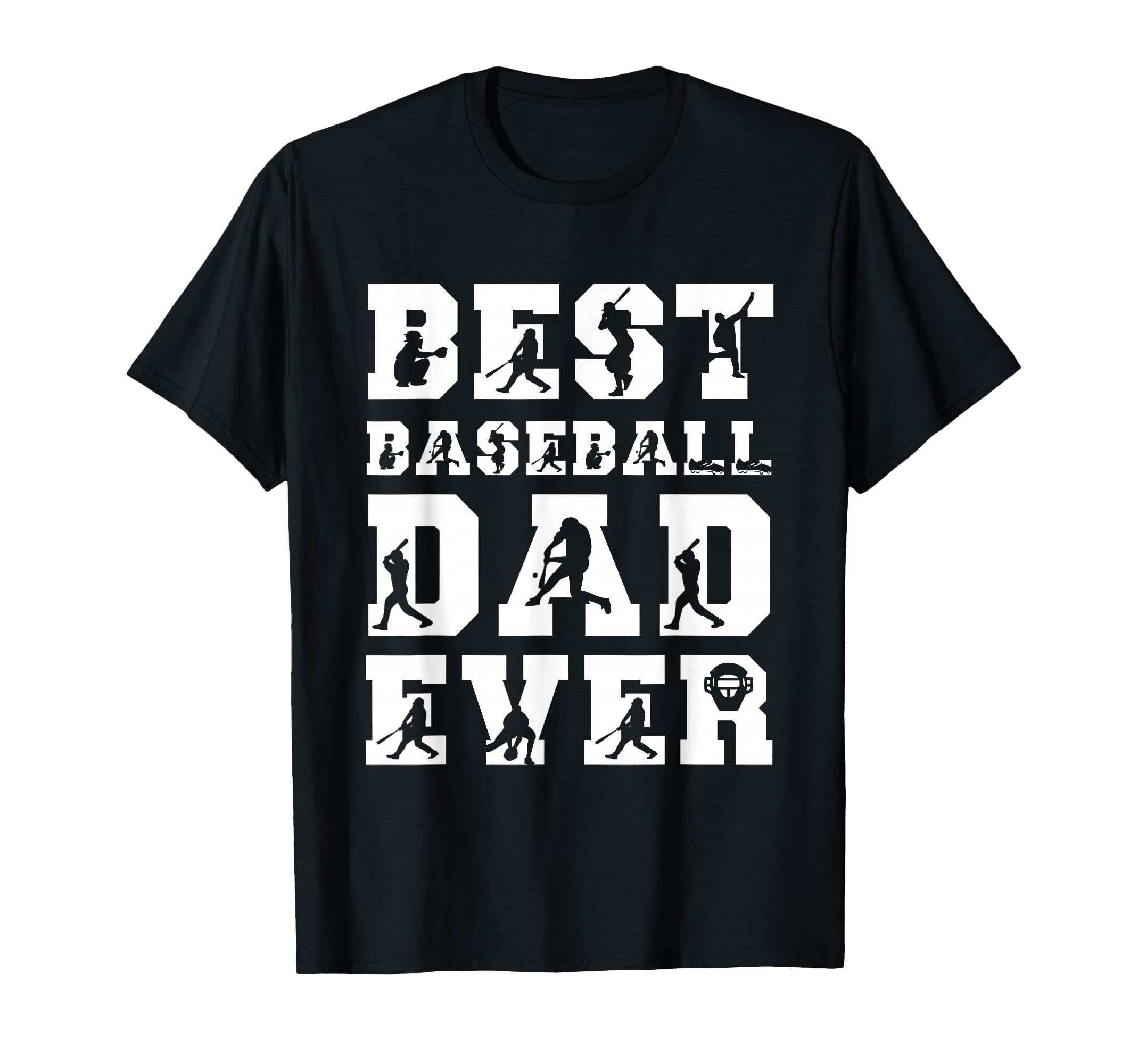 Best Baseball Dad Ever Fathers Day Papa T-Shirt - Trendy Graphic Men Women - T-Shirt, Sweatshirt, Hoodie