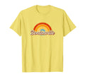 Bentonville Arkansas Ar Rainbow 70S T-Shirt - Minimalist Print for Adults - T-Shirt, Sweatshirt, Hoodie