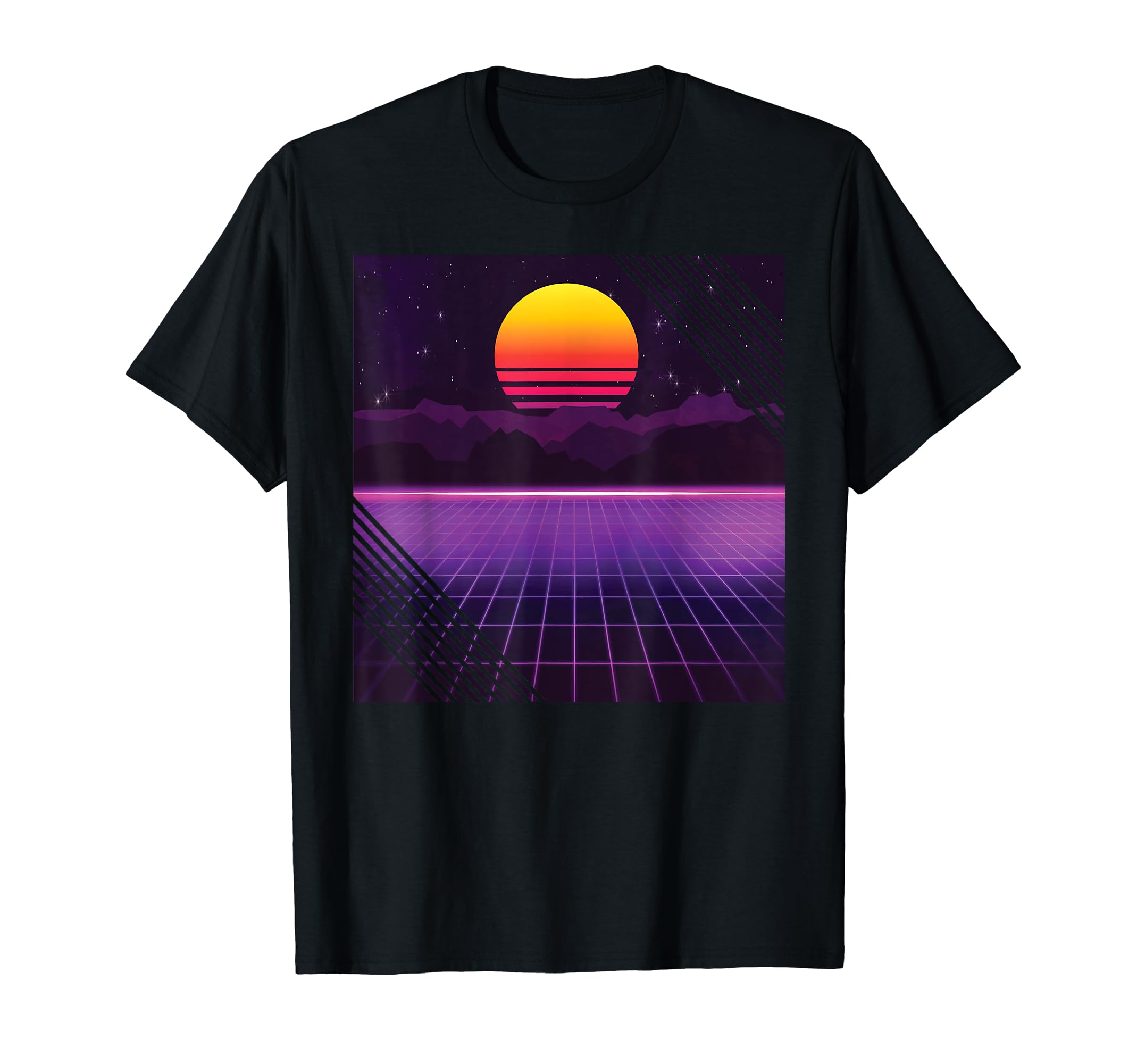Outrun Synthwave Vaporwave Aesthetic 80S T-Shirt - Graphic Print for Adults - T-Shirt, Sweatshirt, Hoodie