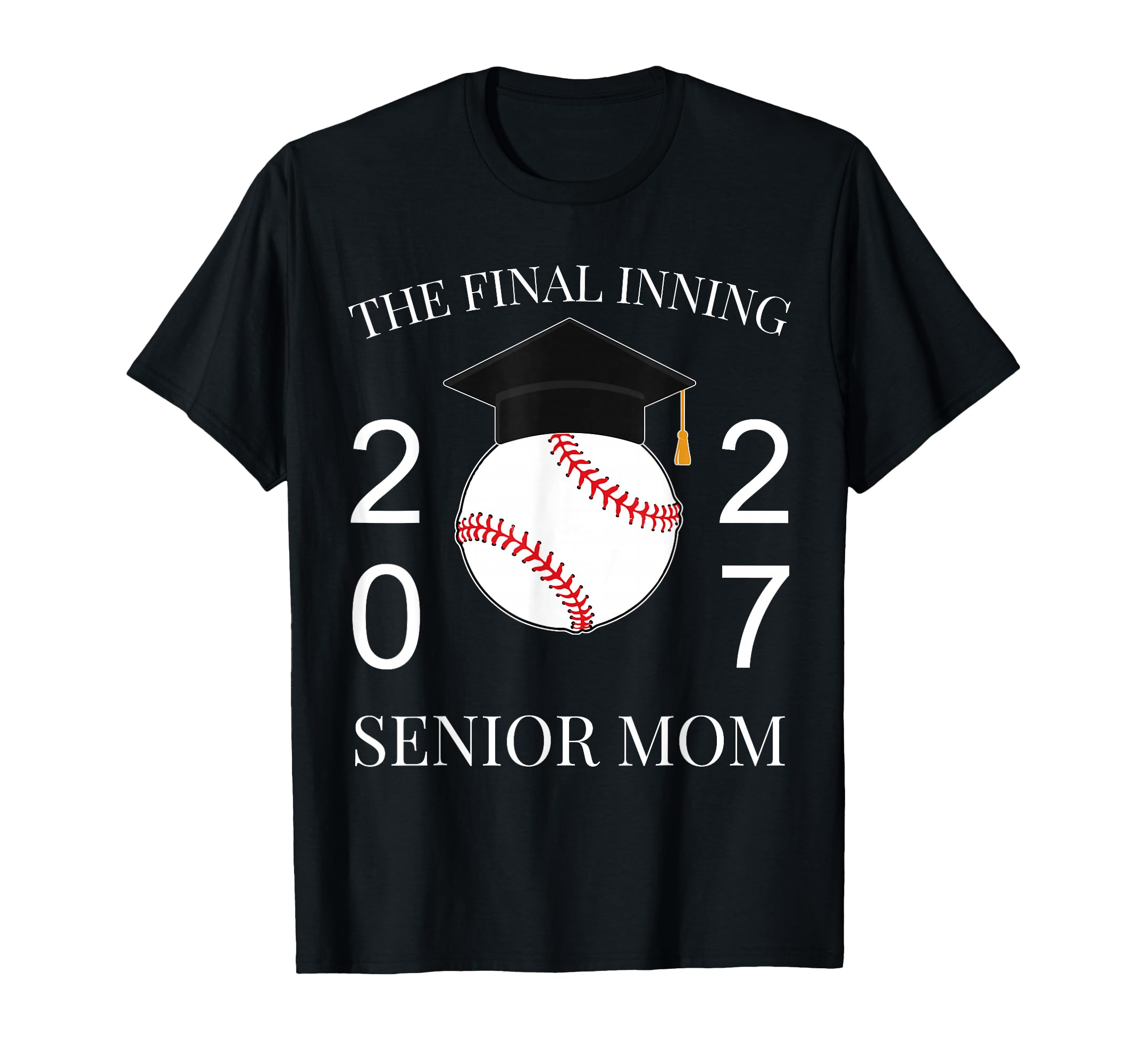 Final Inning Senior Baseball Mom T-Shirt - Minimalist Print for Adults - T-Shirt, Sweatshirt, Hoodie