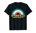Springfield Massachusetts Rainbow T-Shirt - Fun Novelty Design Unisex - T-Shirt, Sweatshirt, Hoodie
