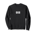 Angel Number 666 Distressed Sweatshirt - Aesthetic Graphic for Adults - T-Shirt, Sweatshirt, Hoodie