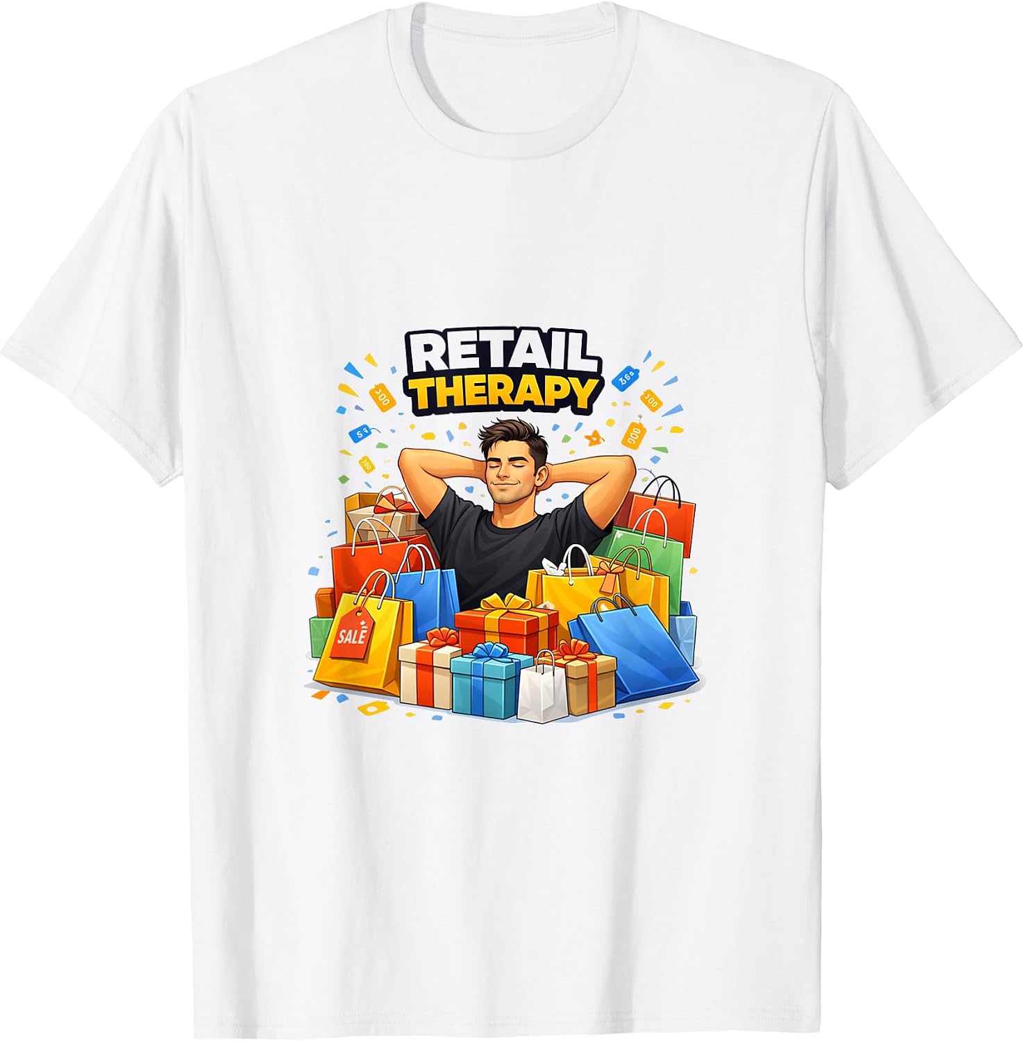 Shopping Relaxation Graphic - Adult & Kids T-Shirts, Sweatshirts & Hoodies apparel design preview 1
