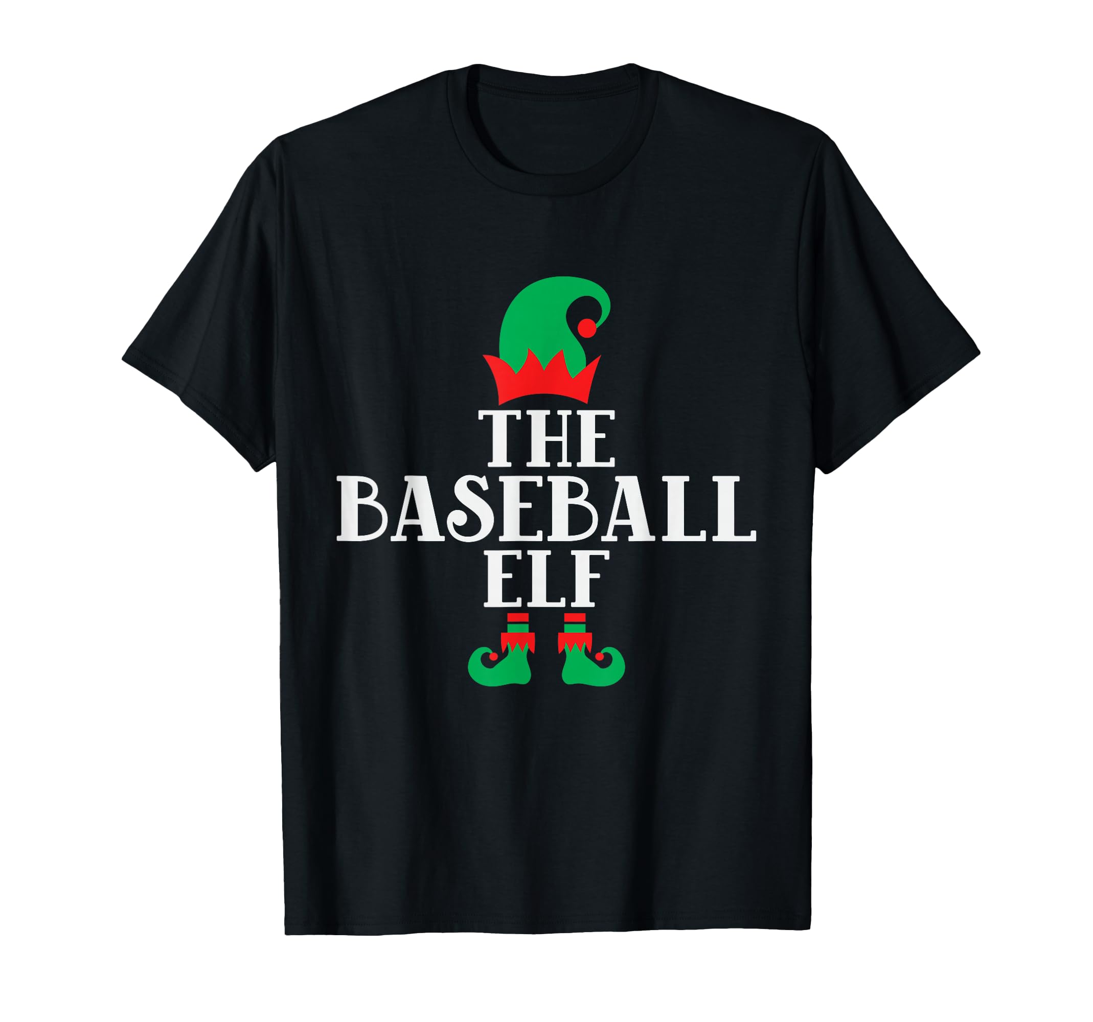 Baseball Elf Matching Family Elf T-Shirt - Fun Novelty Design for Adults - T-Shirt, Sweatshirt, Hoodie