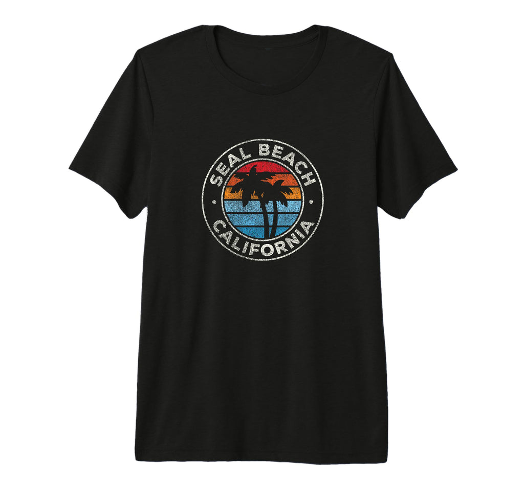 Seal Beach California Ca 70S Tri Blend T-Shirt - Graphic Print Unisex - T-Shirt, Sweatshirt, Hoodie