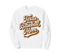 70S Texas Baseball Mom Script Sweatshirt - Trendy Graphic Unisex - T-Shirt, Sweatshirt, Hoodie