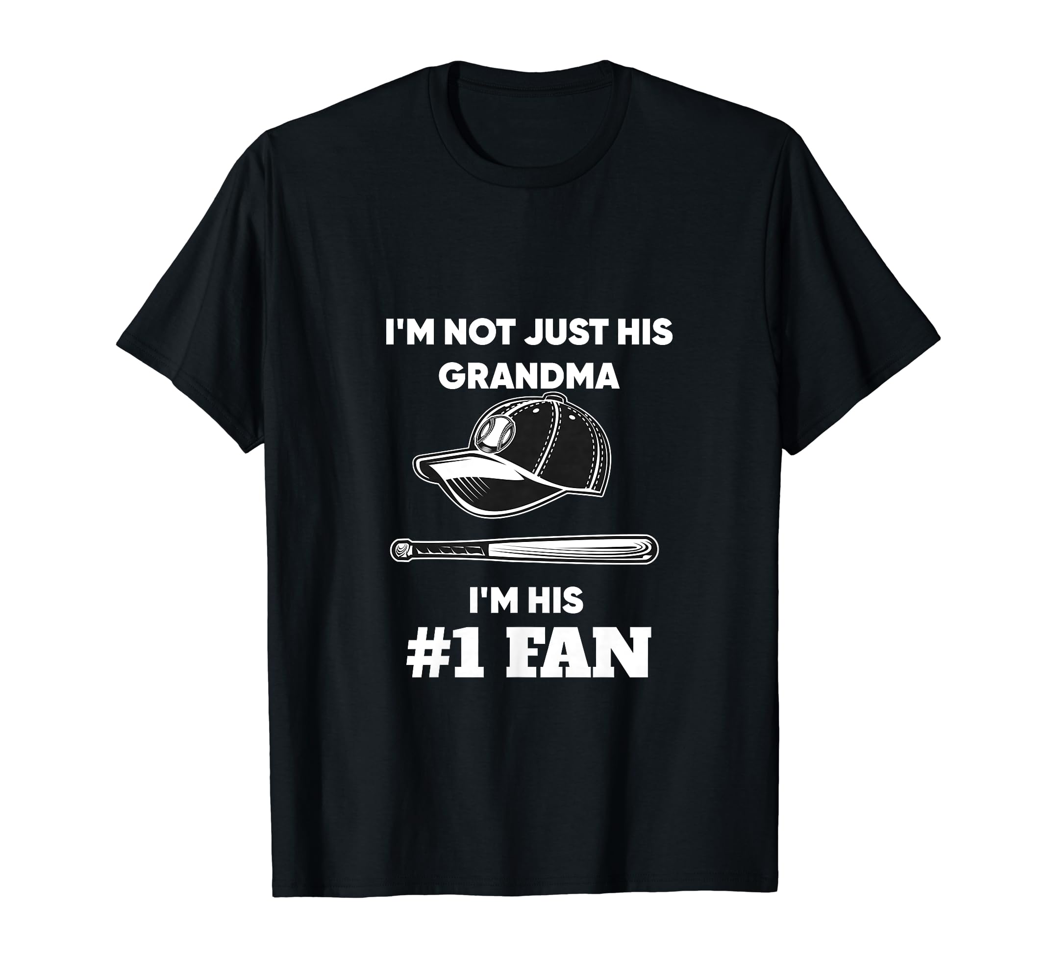 Grandma Support Baseball Athlete T-Shirt - Unique Graphic Men Women - T-Shirt, Sweatshirt, Hoodie