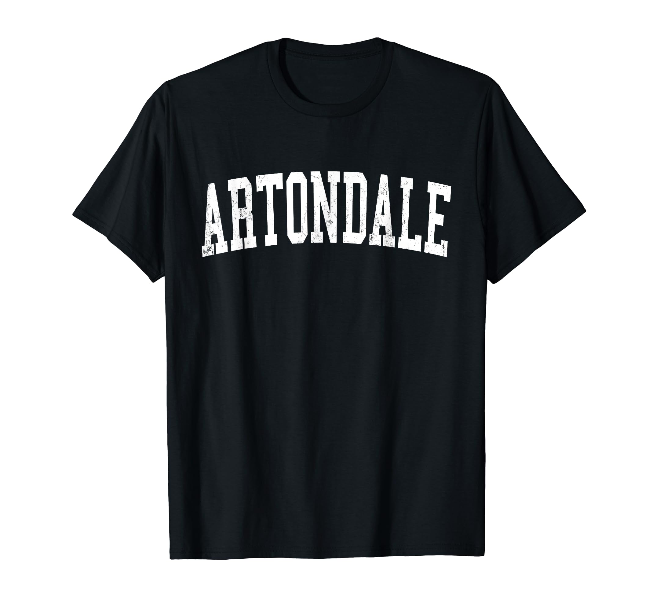 Artondale Wa Distressed White Varsity T-Shirt - Aesthetic Graphic Men Women - T-Shirt, Sweatshirt, Hoodie