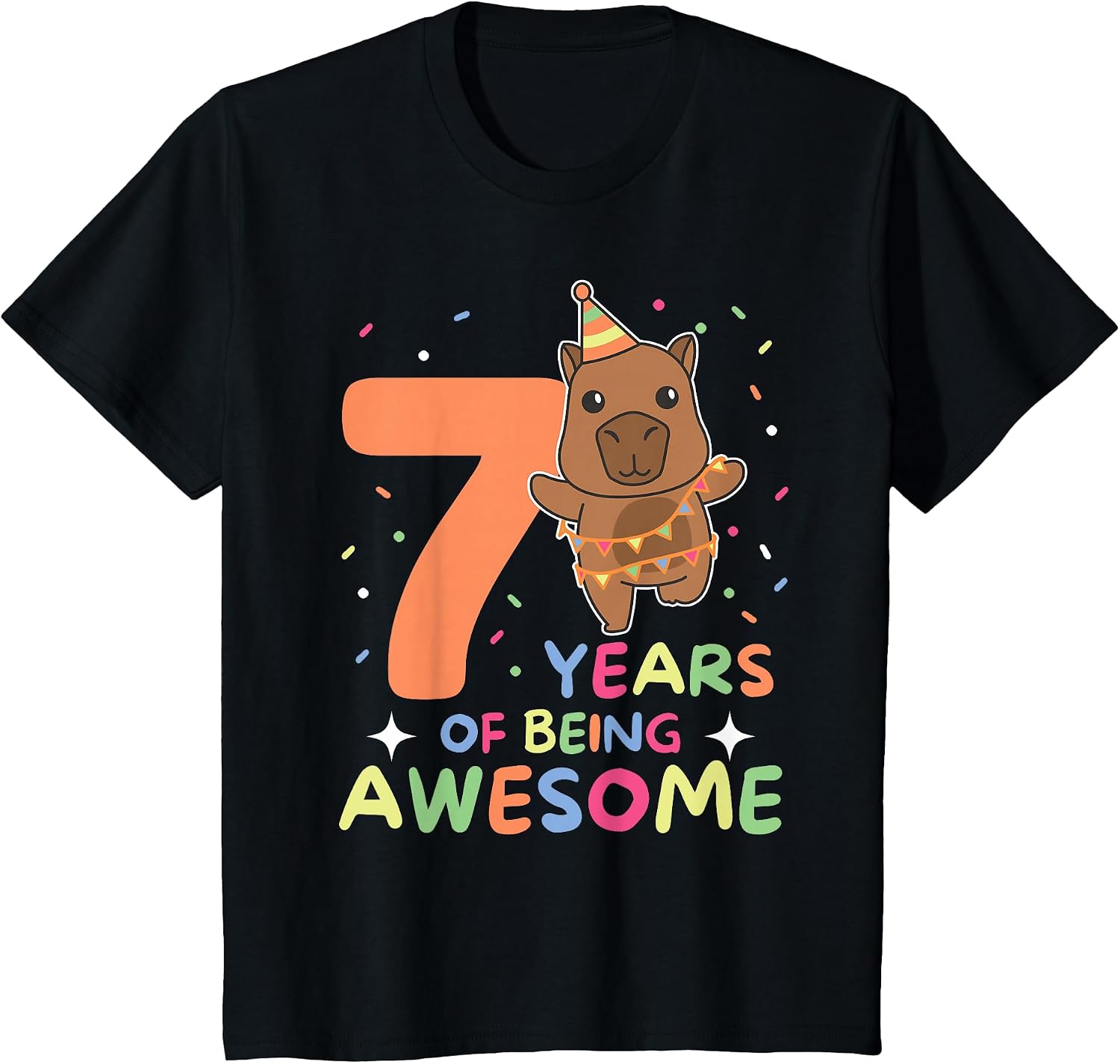 Capybara Birthday Gift Cute Animals - Adult & Kids T-Shirts, Sweatshirts & Hoodies apparel design preview 1