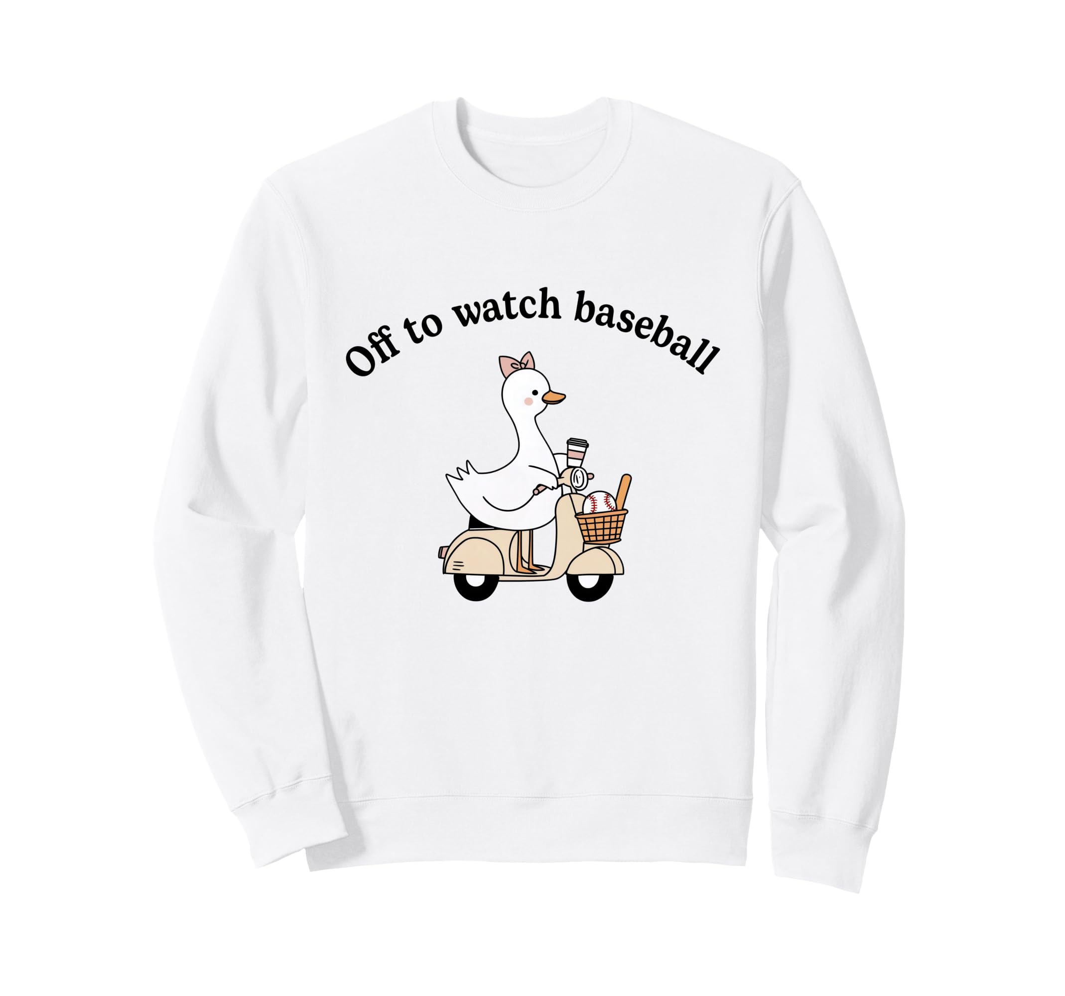 Baseball Mom Off To Watch Sweatshirt - Minimalist Print for Adults - T-Shirt, Sweatshirt, Hoodie