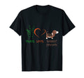 Peace Love Basset Hound Funny Basset T-Shirt - Trendy Graphic for Adults - T-Shirt, Sweatshirt, Hoodie