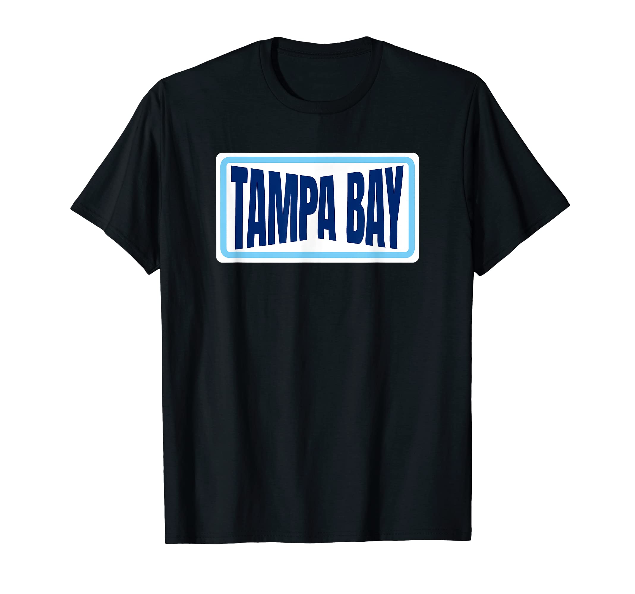 Fun Tampa Blue Powder Blue Striped Tampa T-Shirt - Trendy Graphic Unisex - T-Shirt, Sweatshirt, Hoodie