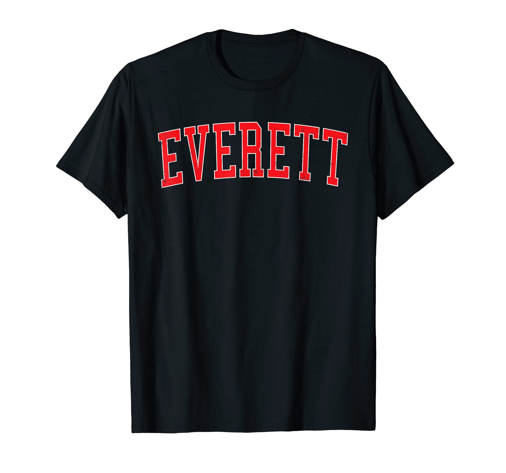 Everett Wa Varsity Red Text T-Shirt - Novelty Apparel Unisex - T-Shirt, Sweatshirt, Hoodie