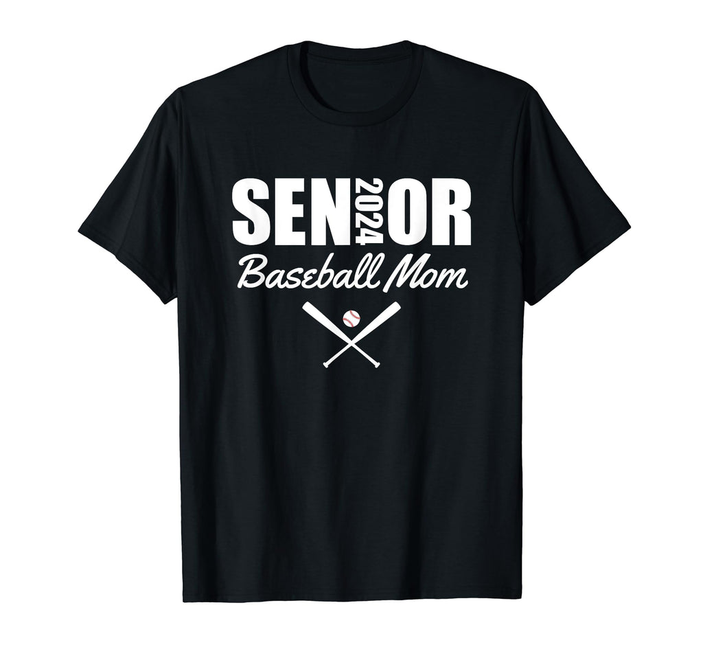 Senior Baseball Mom 2024 Team Parent T-Shirt - Custom Art Print for Adults - T-Shirt, Sweatshirt, Hoodie