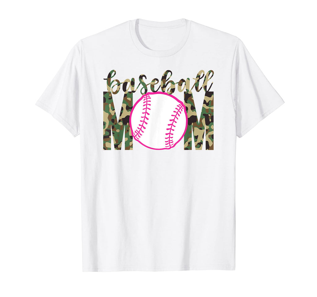 Baseball Mom Trendy Camo Game Day Mama T-Shirt - Minimalist Print Unisex - T-Shirt, Sweatshirt, Hoodie