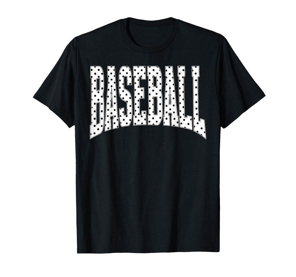 Baseball Polka Dot Team Spirit Baseball Fan T-Shirt - Graphic Print Unisex - T-Shirt, Sweatshirt, Hoodie