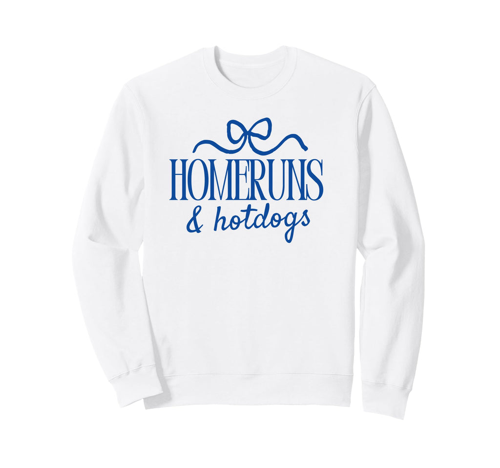 Homeruns And Hotdogs Baseball Mom Sweatshirt - Streetwear Style Unisex - T-Shirt, Sweatshirt, Hoodie