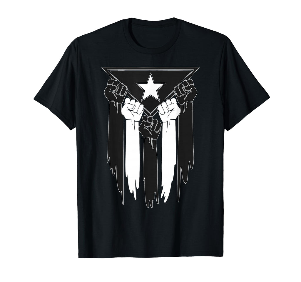 Black And White Puerto Rican Puerto Rico T-Shirt - Novelty Apparel Unisex - T-Shirt, Sweatshirt, Hoodie