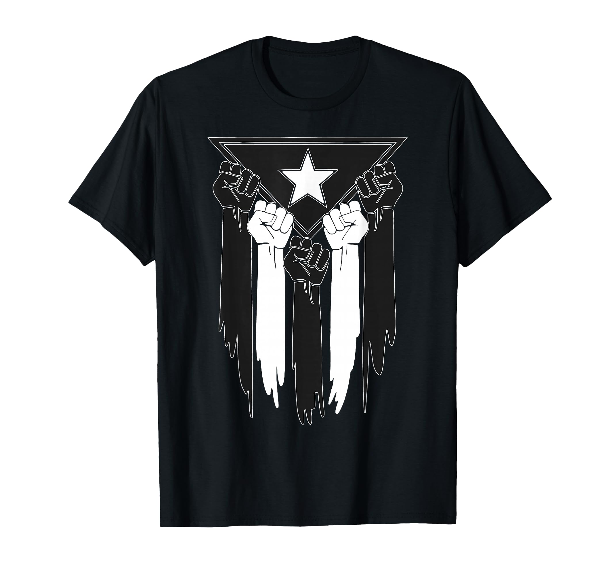 Black And White Puerto Rican Puerto Rico T-Shirt - Novelty Apparel Unisex - T-Shirt, Sweatshirt, Hoodie