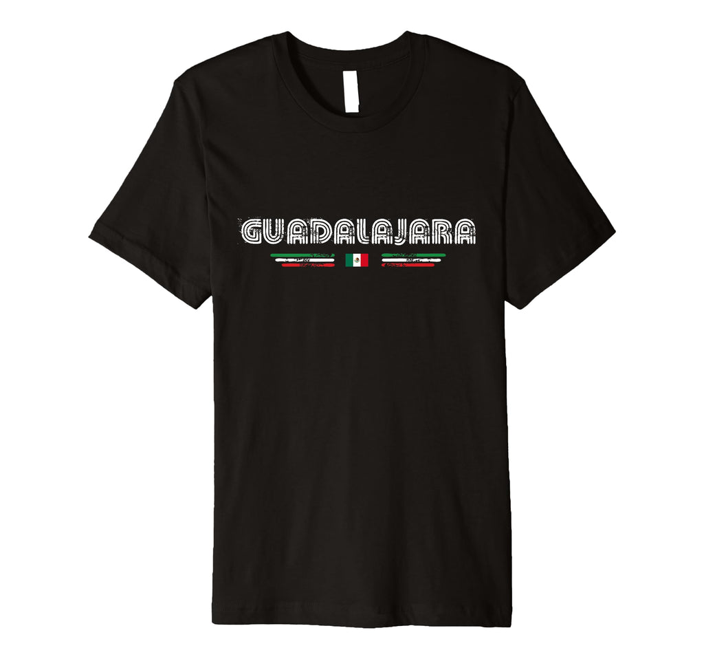 Guadalajara Mexico 70S 80S Type T-Shirt - Trendy Graphic Men Women - T-Shirt, Sweatshirt, Hoodie