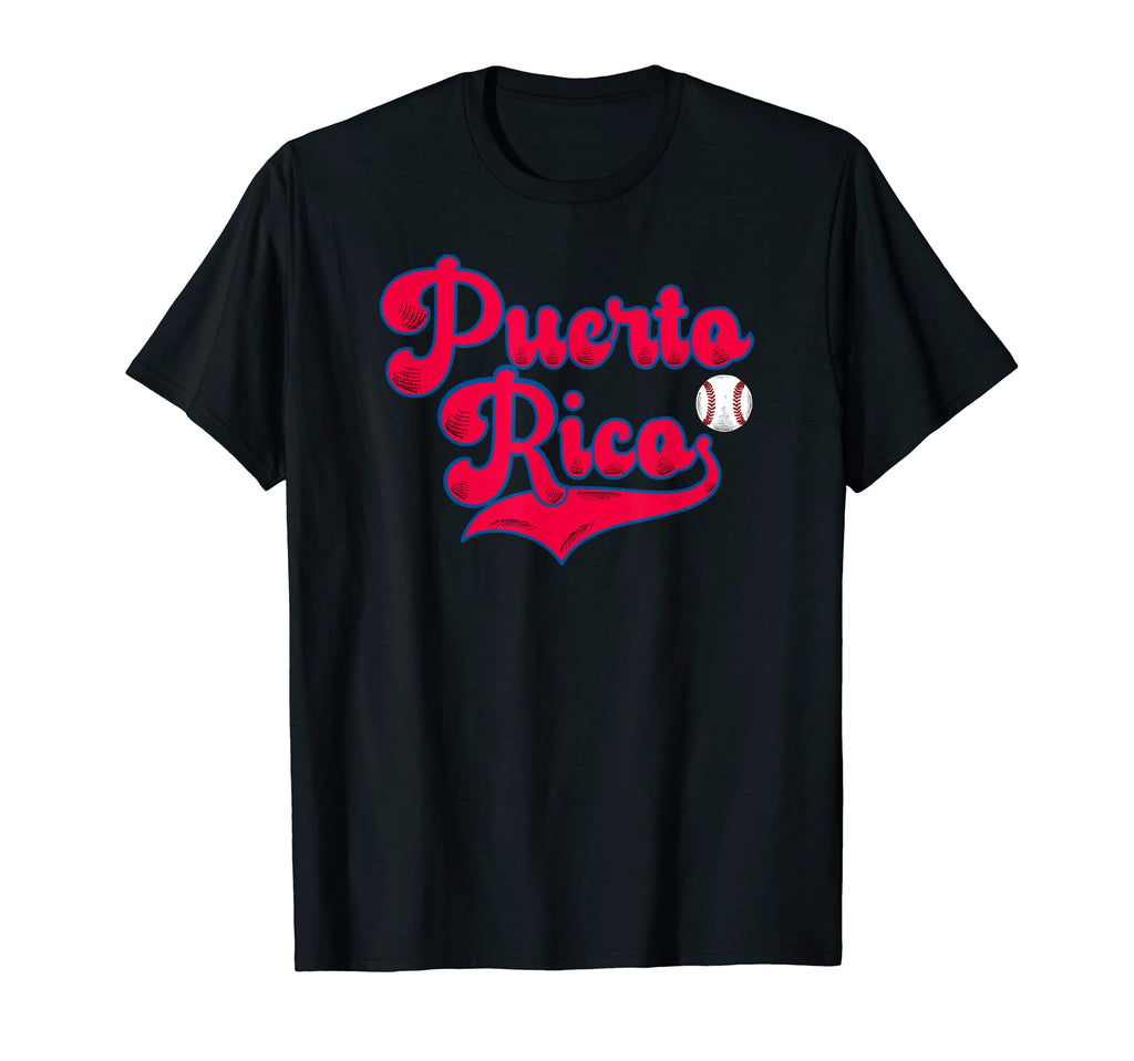 Puerto Rico Baseball Pride Red Boricua T-Shirt - Novelty Apparel Unisex - T-Shirt, Sweatshirt, Hoodie