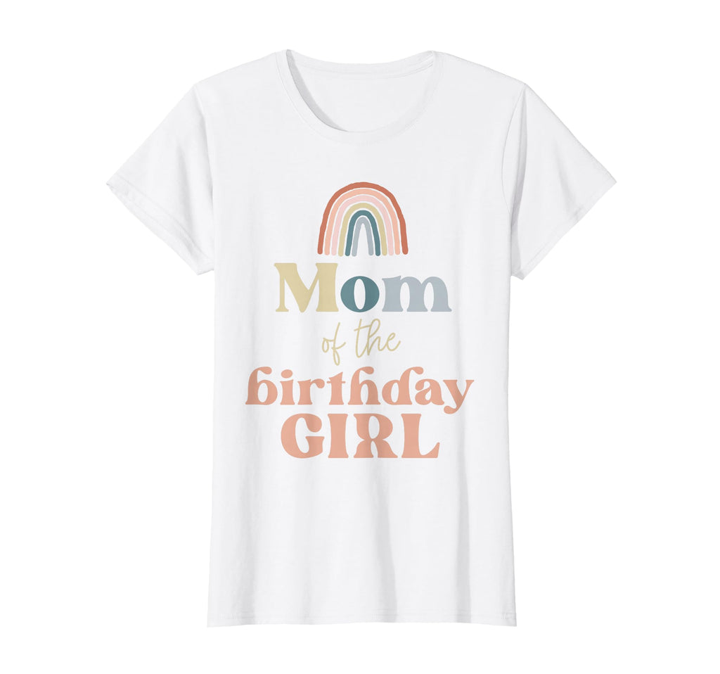 Womens Mom Birthday Boho Rainbow Party T-Shirt - Trendy Graphic Men Women - T-Shirt, Sweatshirt, Hoodie