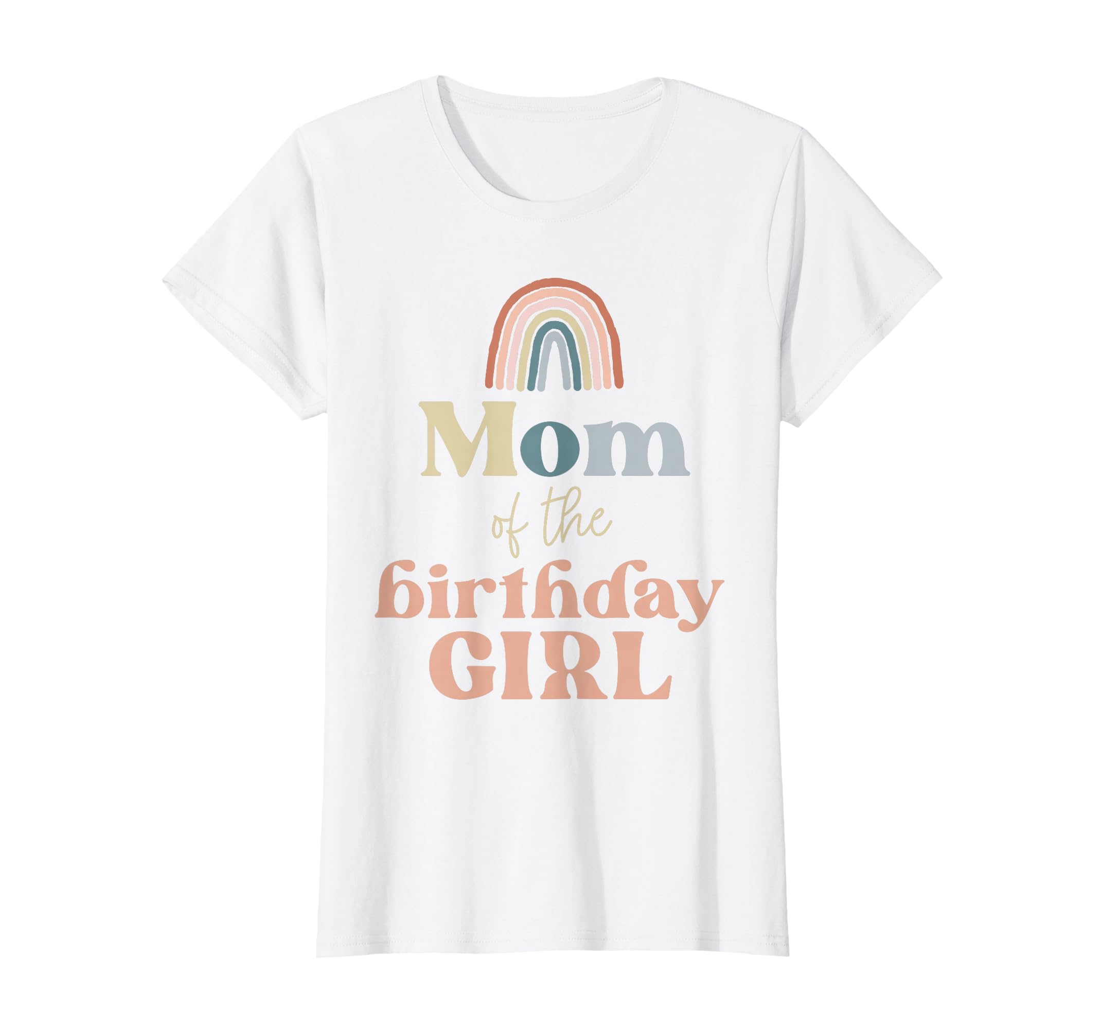 Womens Mom Birthday Boho Rainbow Party T-Shirt - Trendy Graphic Men Women - T-Shirt, Sweatshirt, Hoodie