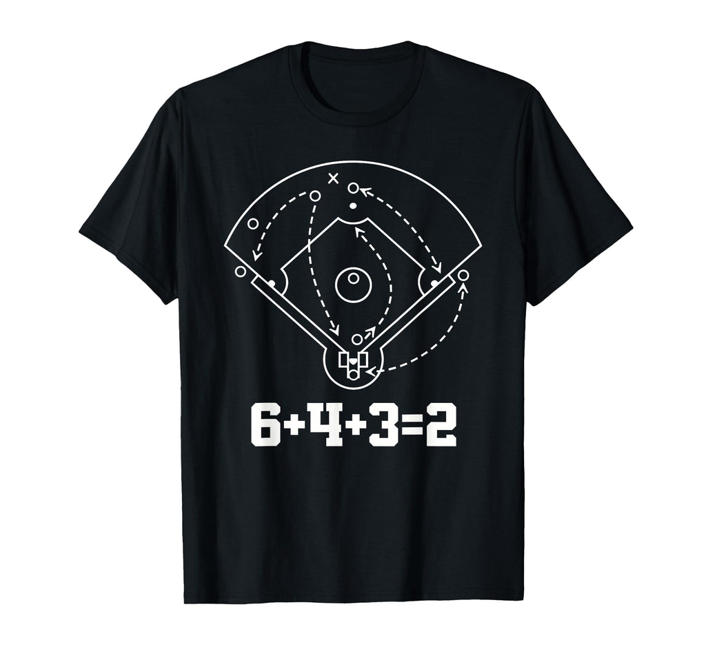 Baseball Math 6 4 3 2 Double Play Game T-Shirt - Streetwear Style Unisex - T-Shirt, Sweatshirt, Hoodie