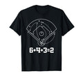 Baseball Math 6 4 3 2 Double Play Game T-Shirt - Streetwear Style Unisex - T-Shirt, Sweatshirt, Hoodie