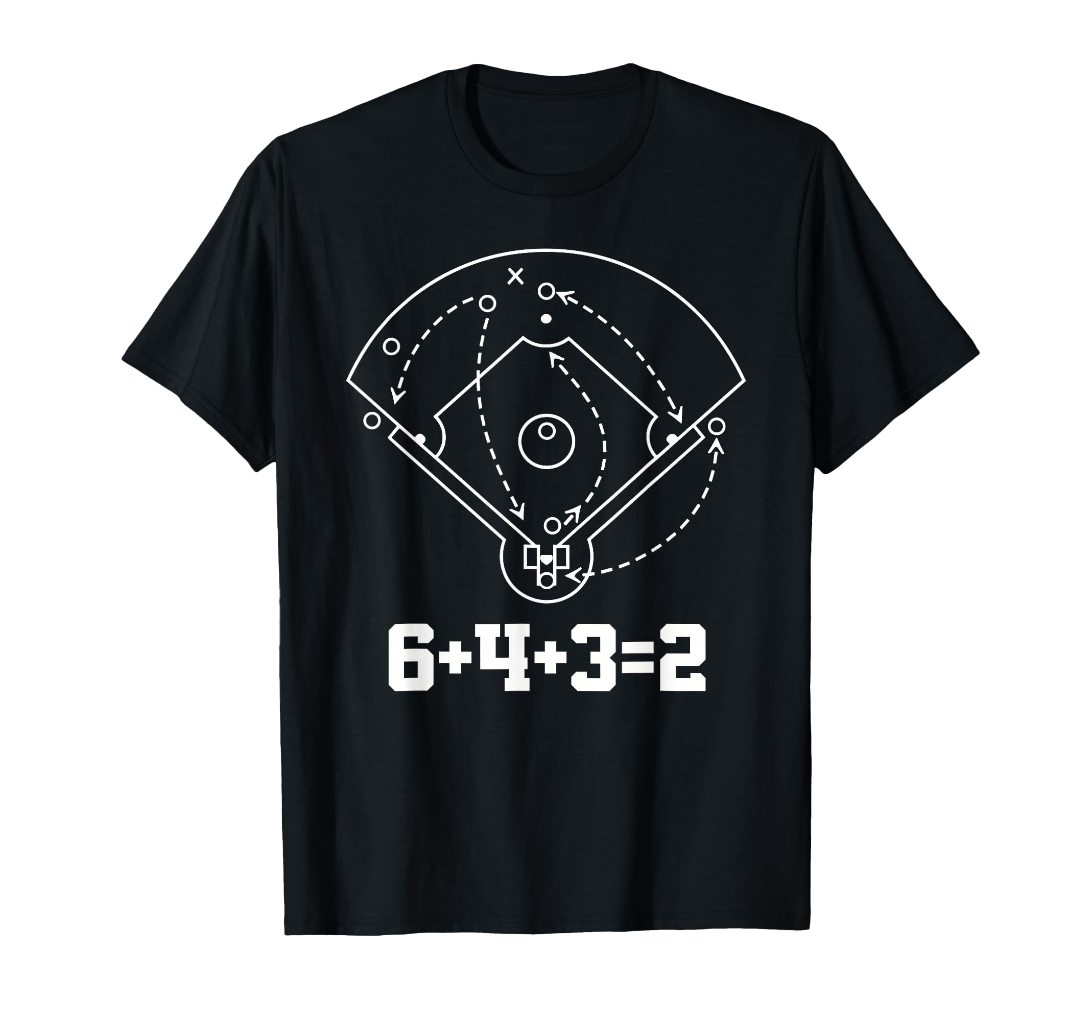 Baseball Math 6 4 3 2 Double Play Game T-Shirt - Streetwear Style Unisex - T-Shirt, Sweatshirt, Hoodie