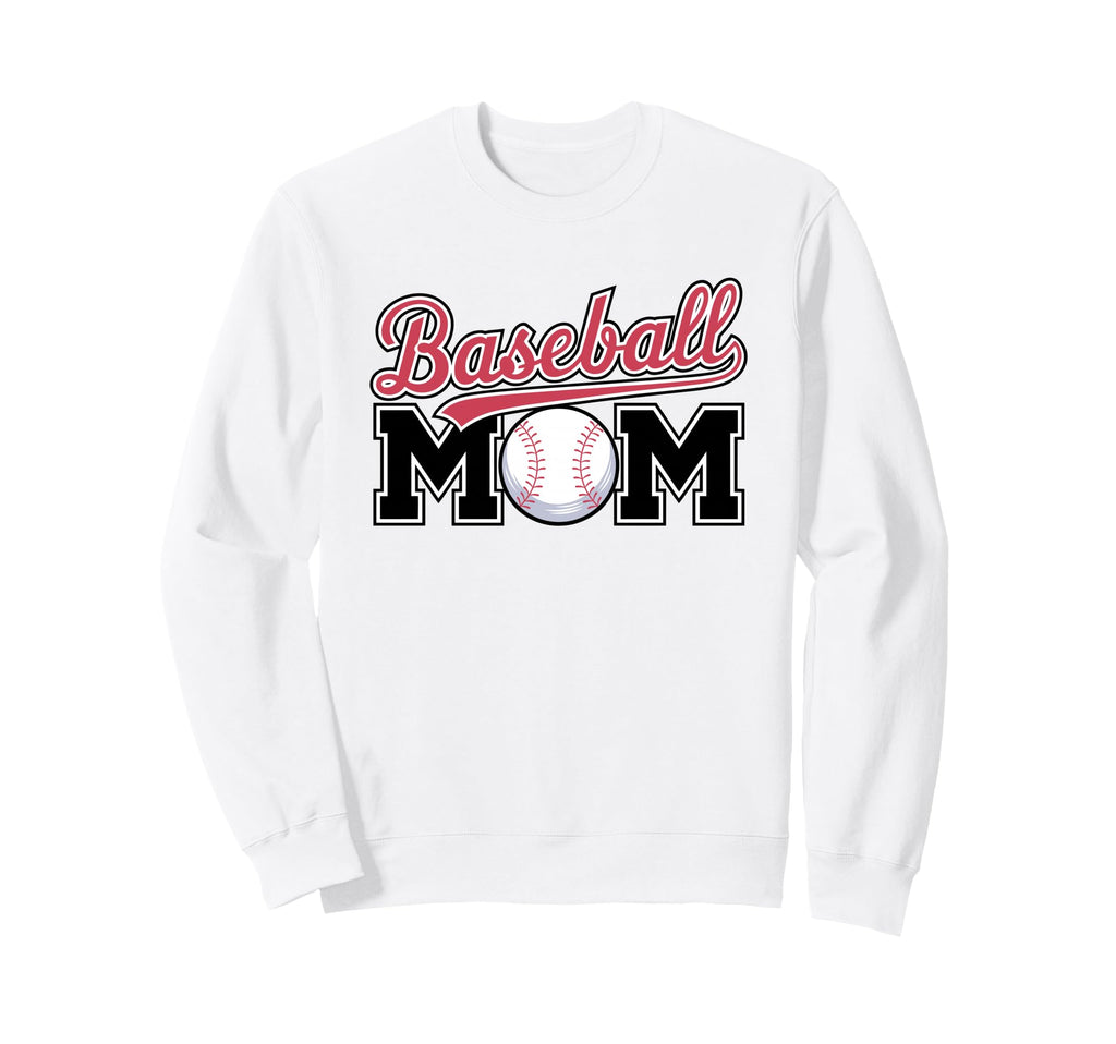 Baseball Mom Sports Baseball Sweatshirt - Graphic Print Unisex - T-Shirt, Sweatshirt, Hoodie