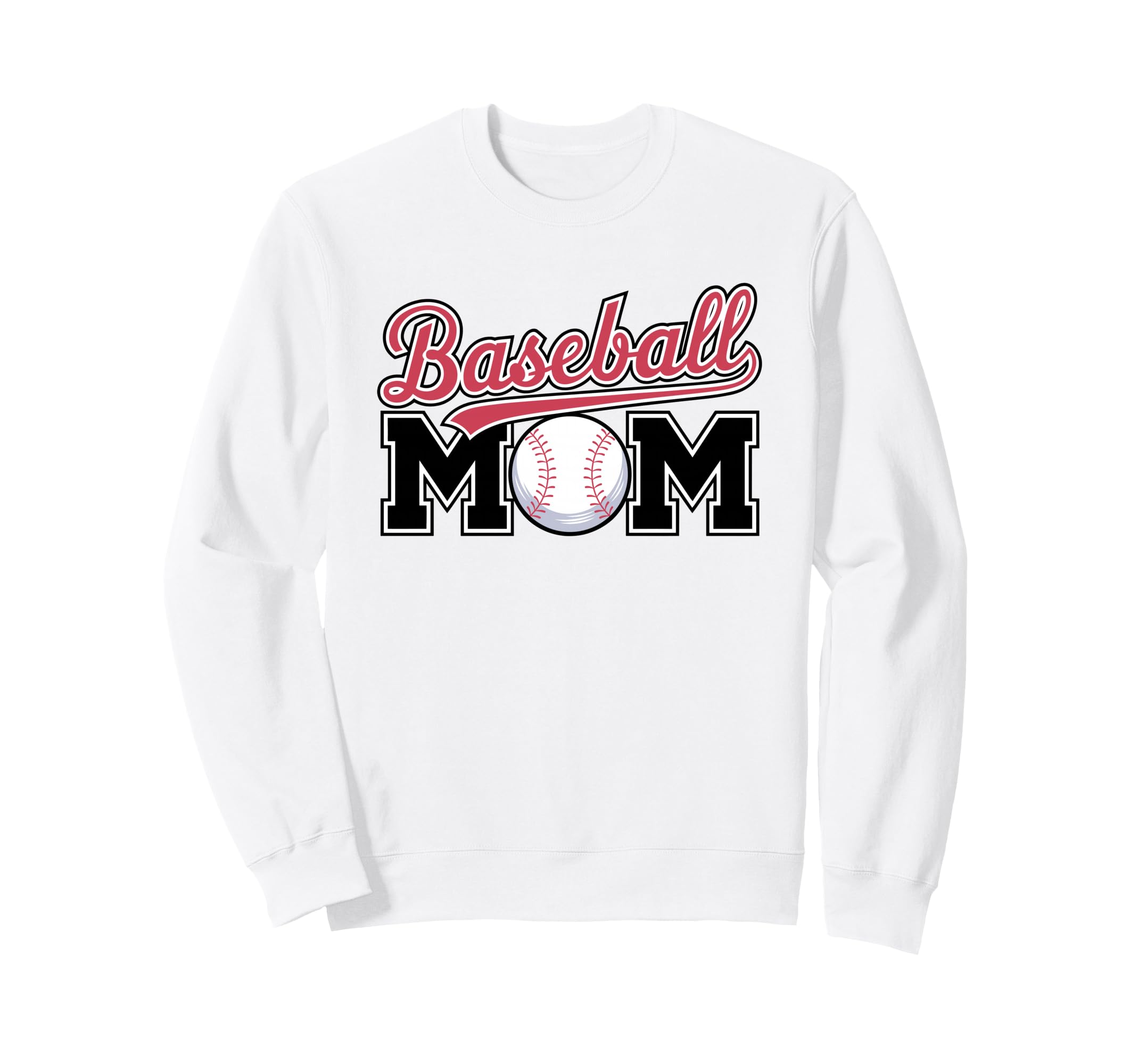 Baseball Mom Sports Baseball Sweatshirt - Graphic Print Unisex - T-Shirt, Sweatshirt, Hoodie