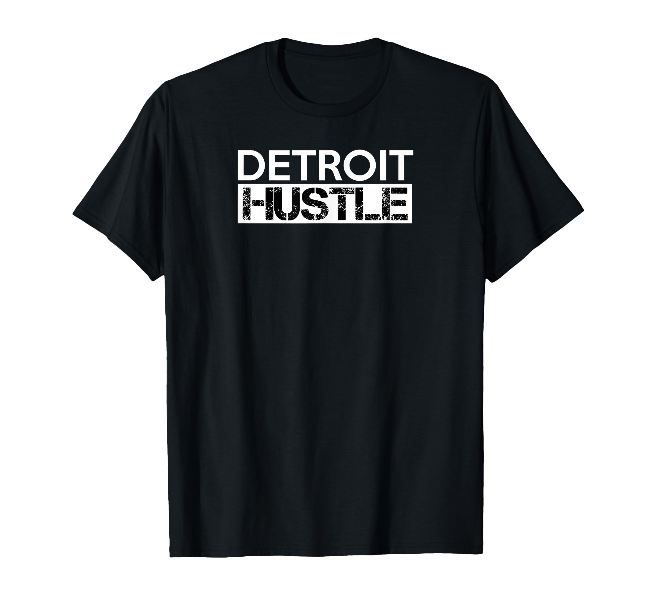 Detroit Hustle Baseball Football T-Shirt - Aesthetic Graphic for Adults - T-Shirt, Sweatshirt, Hoodie