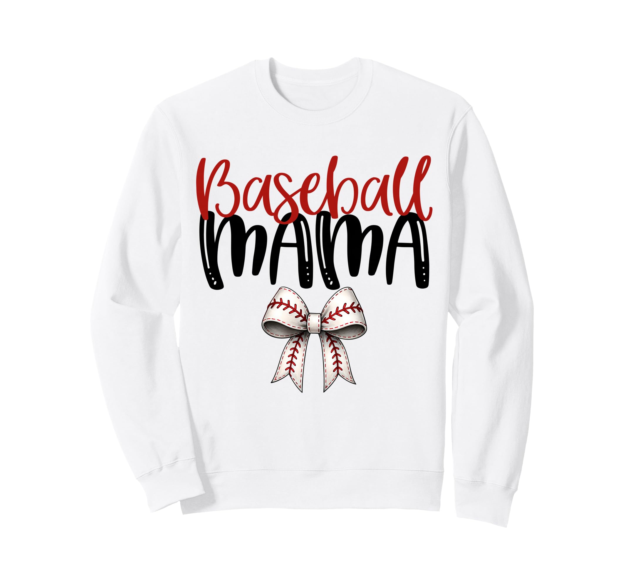 Baseball Mama Coquette Bow Game Sweatshirt - Aesthetic Graphic Men Women - T-Shirt, Sweatshirt, Hoodie