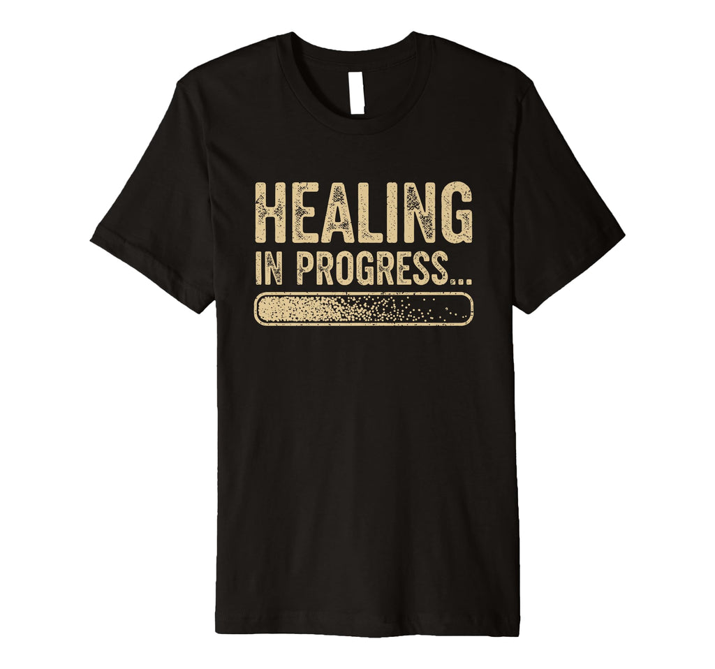 Healing Progress Distressed T-Shirt - Custom Art Print Unisex - T-Shirt, Sweatshirt, Hoodie
