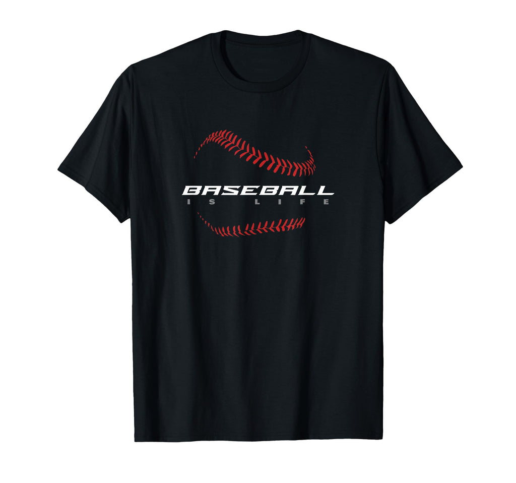 Baseball Baseball Is Life Fan Stylish T-Shirt - Minimalist Print Men Women - T-Shirt, Sweatshirt, Hoodie